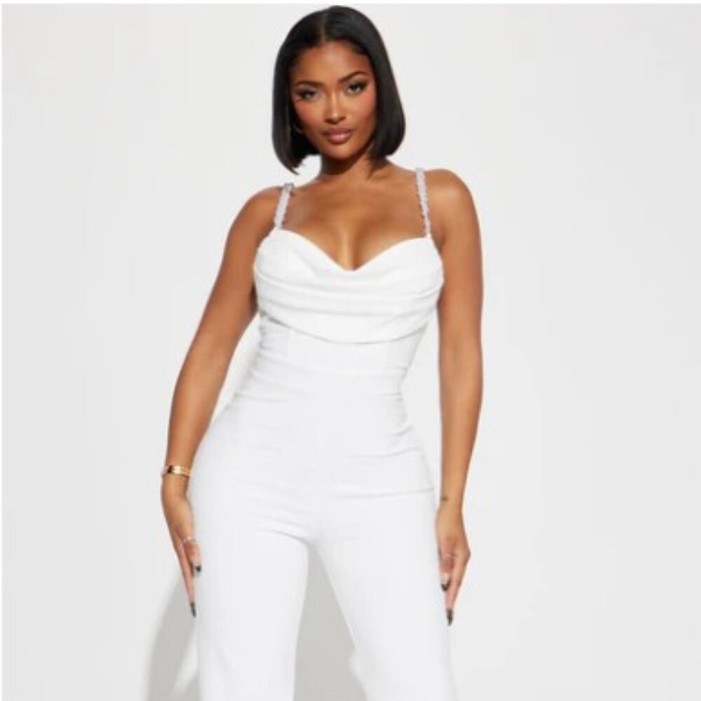 Fashion Nova Pearl The Night Away Jumpsuit